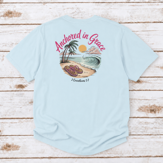 ANCHORED IN GRACE UNISEX TEE
