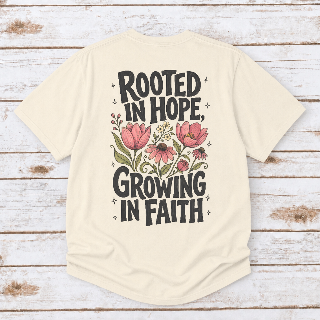 ROOTED IN HOPE UNISEX TEE