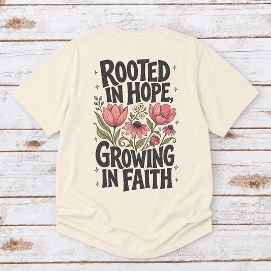 ROOTED IN HOPE UNISEX TEE