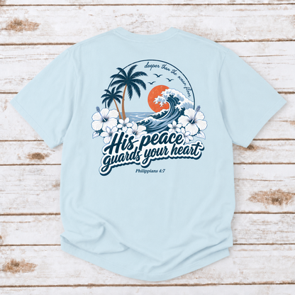 HIS PEACE GUARDS YOUR HEART UNISEX TEE
