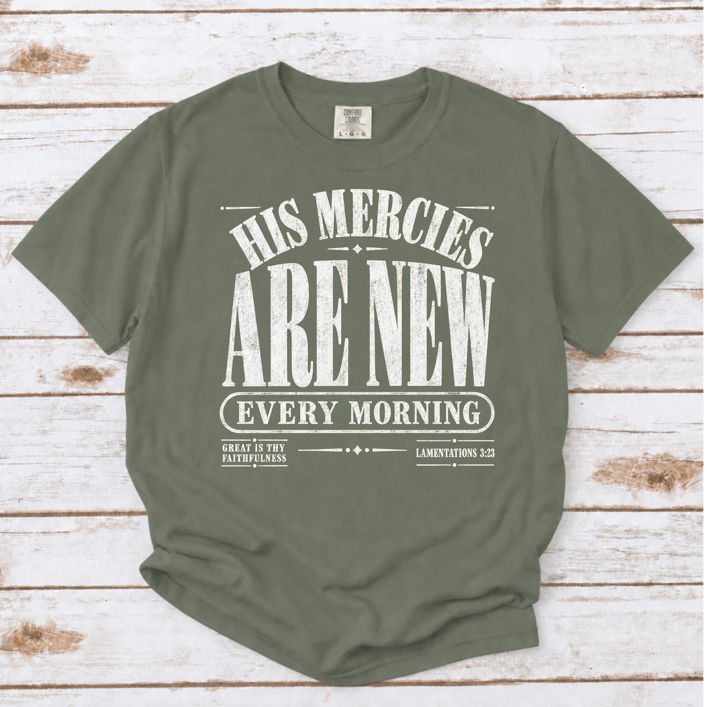 HIS MERCIES ARE NEW EVERY MORNING UNISEX TEE