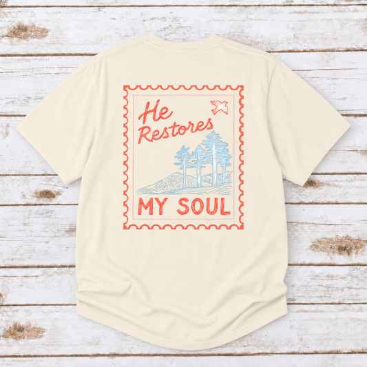 HE RESTORES MY SOUL UNISEX TEE