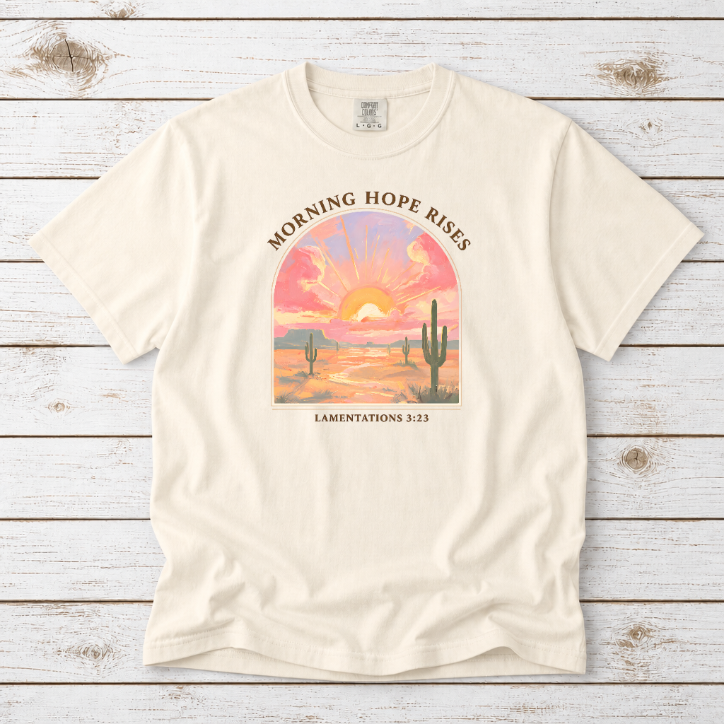 MORNING HOPE RISES UNISEX TEE