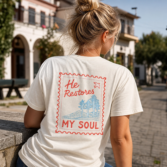 HE RESTORES MY SOUL TEE