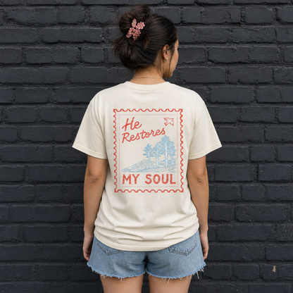HE RESTORES MY SOUL TEE