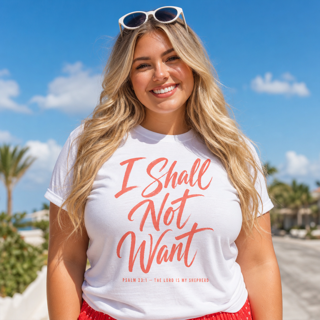 I SHALL NOT WANT TEE- PSALM 23:1