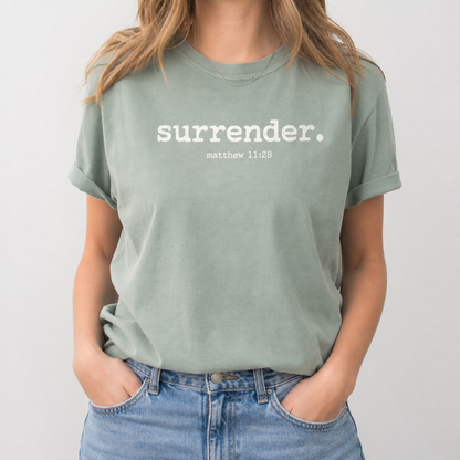 SURRENDER - MATTHEW 11:28 TEE