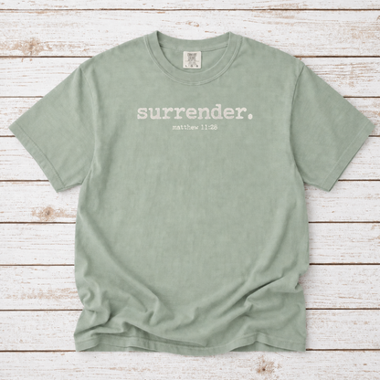 SURRENDER - MATTHEW 11:28 TEE