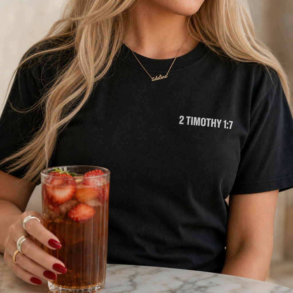 RISE ABOVE FEAR TEE- 2 TIMOTHY 1:7